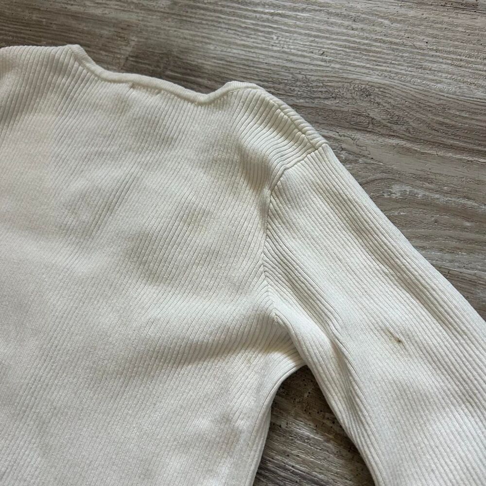 Brandy-melville Women's White Cardigan - Picture 7 of 7